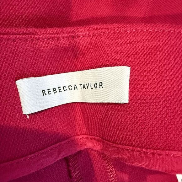 Rebecca Taylor Wrap Skort Side Tie and zip Raspberry Pockets Size 2 - Picture 5 of 9